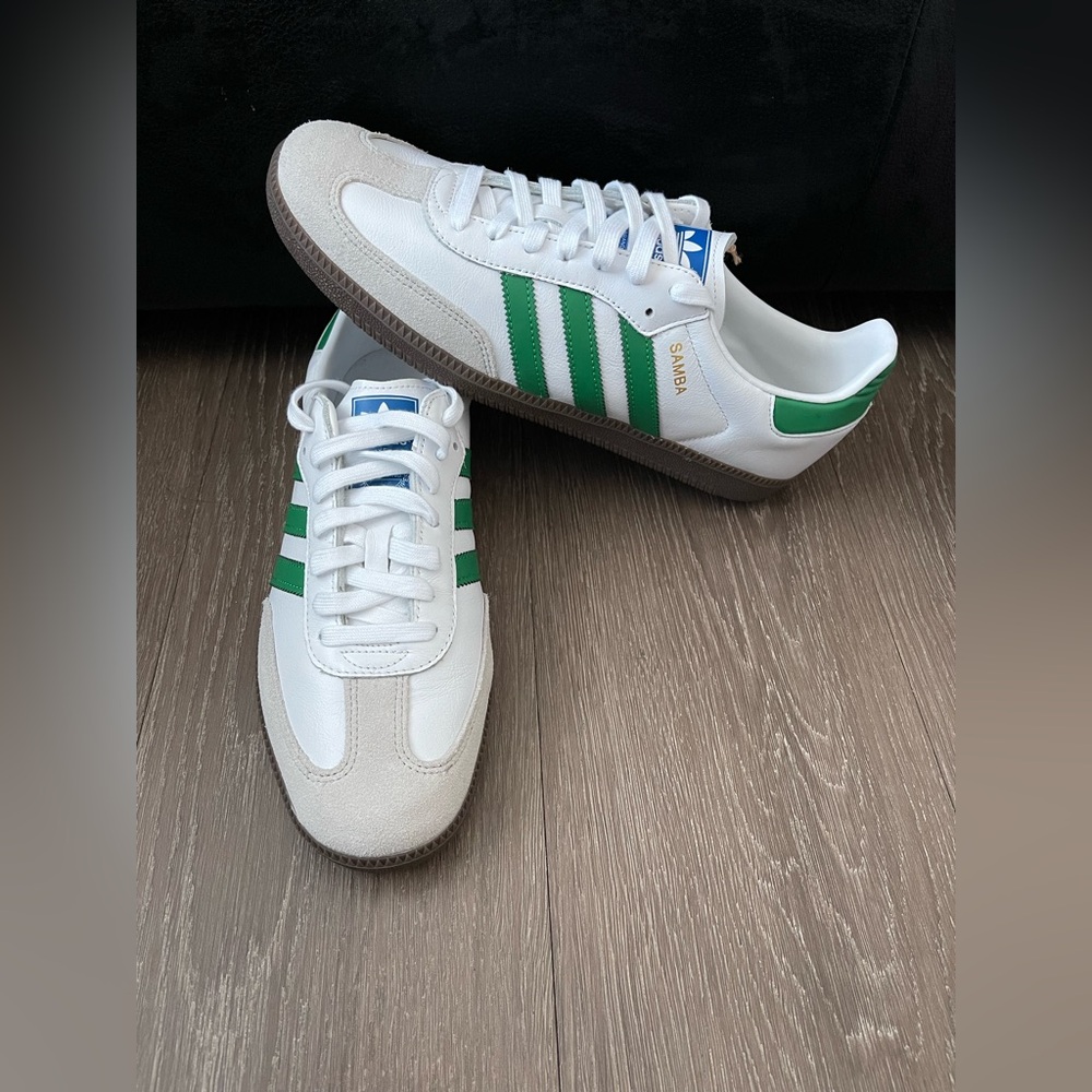 Adidas Samba OG White Green Men's